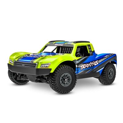 TRAXXAS MINI-Slash BL-2S 4x4 1/16 Short Course RTR Brushless, HD-Teile, mit 2S Lipo/Lader Gelb