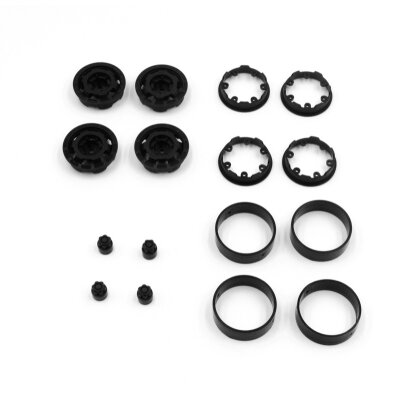 CR-18P Truck 1.2"" Bead Lock Wheels (Black)