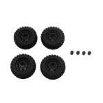 CR-18P Truck Wheel/ Tire Set (Black)