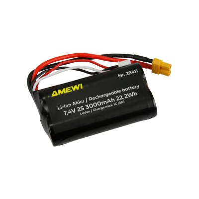 Li-Ion Akku 2S 7,4V 3000mAh XT30