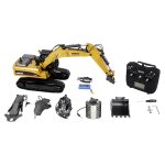 G705E Bagger Metall 1:14 RTR gelb, inkl. vier...