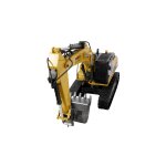 G705E Bagger Metall 1:14 RTR gelb, inkl. vier Anbaugeräte