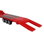 Tieflader-Sattelauflieger Dreiachser für Scania 1:18 rot