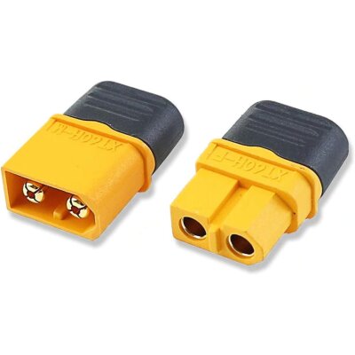 XT-60 XT60H Stecker + Buchse (Paar) Goldstecker Male Female inkl. Schutzkappen 2Pin