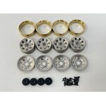 1.2" Steel Bead Lock Wheels - silver (4)
