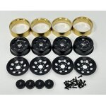 1.2"" Steel Bead Lock Wheels - black (4)