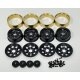 1.2"" Steel Bead Lock Wheels - black (4)