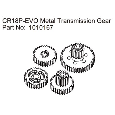 Metal Transmission Gears - EVO 1:18