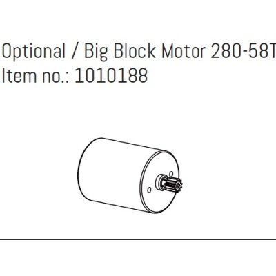 Opt. Big Block Motor 280-58T
