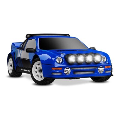 TRAXXAS MINI-Rally VXL-Power 4x4 blau Ford RS200 RTR Brushless, HD-Teile, mit 2S Lipo/Lader