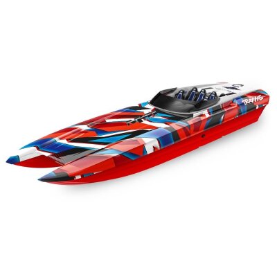 TRAXXAS DCB M41 rot/blau 40-Zoll Catamaran Rennboot