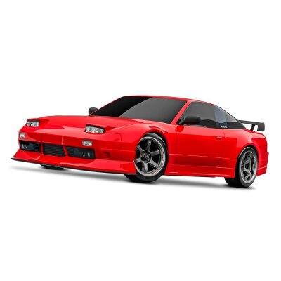 TRAXXAS 4-TEC Nissan 240SX rot 1/10 Drift RTR Brushed, ohne Akku und Ladegerät