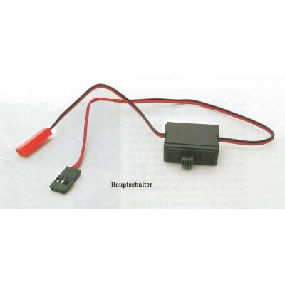 Hauptschalter JR Buchse-BEC Stecker