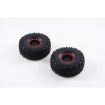 FMS 1:7 Bronco - Räder rot komplett (1 paar)