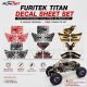 Titan Buggy 18 & Titan Buggy Ultimate 24 Aufkleberbogen