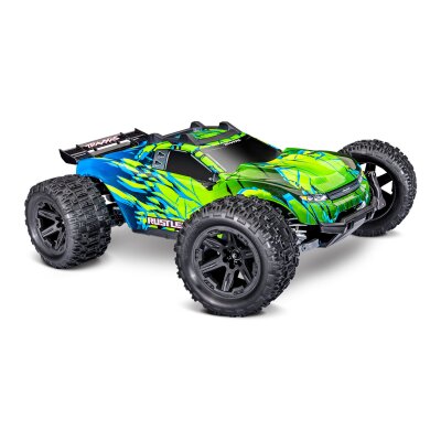 TRAXXAS Rustler 1/10 4x4 Stadium-Truck grün RTR VX3 Brushless