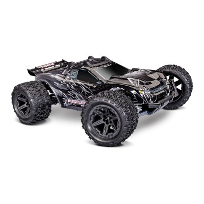 TRAXXAS Rustler 1/10 4x4 Stadium-Truck schwarz RTR VX3 Brushless
