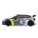 VW Polo R WRC Rallye/Drift 4WD 1:28 RTR grau
