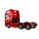 Scania 770 S Zugmaschine + Tieflader-Sattelauflieger 6x4 1:18 RTR rot
