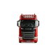 Scania 770 S Zugmaschine + Tieflader-Sattelauflieger 6x4 1:18 RTR rot