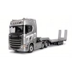 Scania 770 S Zugmaschine + Tieflader-Sattelauflieger 6x4...