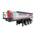 Dreiachs-Sattelauflieger mit Kippmulde 1:18 RTR silber
