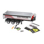 Dreiachs-Sattelauflieger mit Kippmulde 1:18 RTR silber