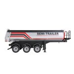 Dreiachs-Sattelauflieger mit Kippmulde 1:18 RTR silber