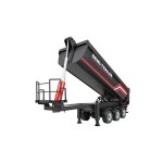 Dreiachs-Sattelauflieger mit Kippmulde 1:18 RTR anthrazit