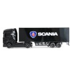 Mini-Scania 730 S mit Kofferauflieger proportional 4WD 1:64 RTR schwarz