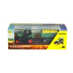 Traktor aus Metall mit Anhänger 1:64 RTR grün