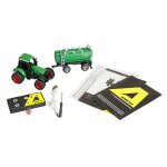 Traktor aus Metall mit Tankanhänger 1:64 RTR grün