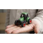 Traktor aus Metall mit Rückeanhänger + Ladekran 1:64 RTR grün