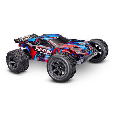 TRAXXAS Rustler 1/10 2WD Stadium-Truck rot RTR VX3 Brushless