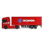Mini-Scania 730 S mit Kofferauflieger proportional 4WD 1:64 RTR rot