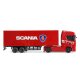 Mini-Scania 730 S mit Kofferauflieger proportional 4WD 1:64 RTR rot