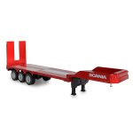 Scania 770 S Zugmaschine + Tieflader-Sattelauflieger 6x4 1:24 RTR rot