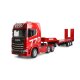 Scania 770 S Zugmaschine + Tieflader-Sattelauflieger 6x4 1:24 RTR rot