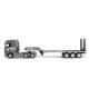 Scania 770 S Zugmaschine + Tieflader-Sattelauflieger 6x4 1:24 RTR silber