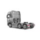 Scania 770 S Zugmaschine + Tieflader-Sattelauflieger 6x4 1:24 RTR silber