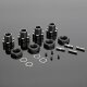 Radmitnehmer Set 17mm Aluminium (2 Sets inl Muttern und Pin)