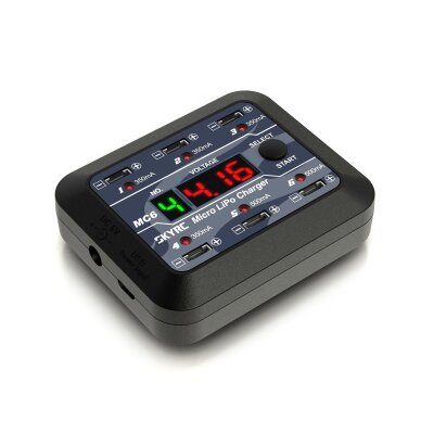 Micro LiPo Ladegerät DC 6x1s LiPo 350mA/500mAh