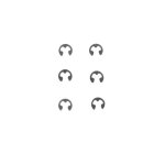 E-Clips für Stift Antriebswelle (6 Stk.)