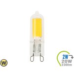 G9 LED Lampe 230V 2W Glas Warmweiß