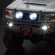 Rammschutz mit LED Scheinwerfer Alu schwarz für 1/10 Truck