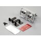 Doppel Auspuff Set Chrome für LED Einbau