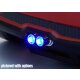 Doppel Auspuff Set Chrome für LED Einbau