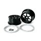 Wheel Black Xross MAX 7 Spoke 190MM (2 Stk.)