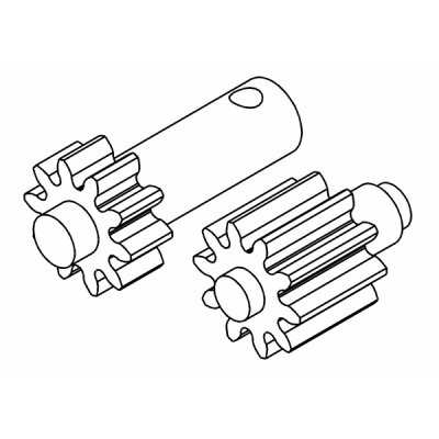 Zahnräder Set für Planeten Diff 10 Zähne V/H