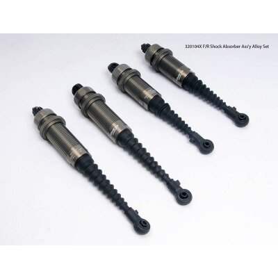 Stoßdämpfer Set Aluminium montiert Vorne / Hinten